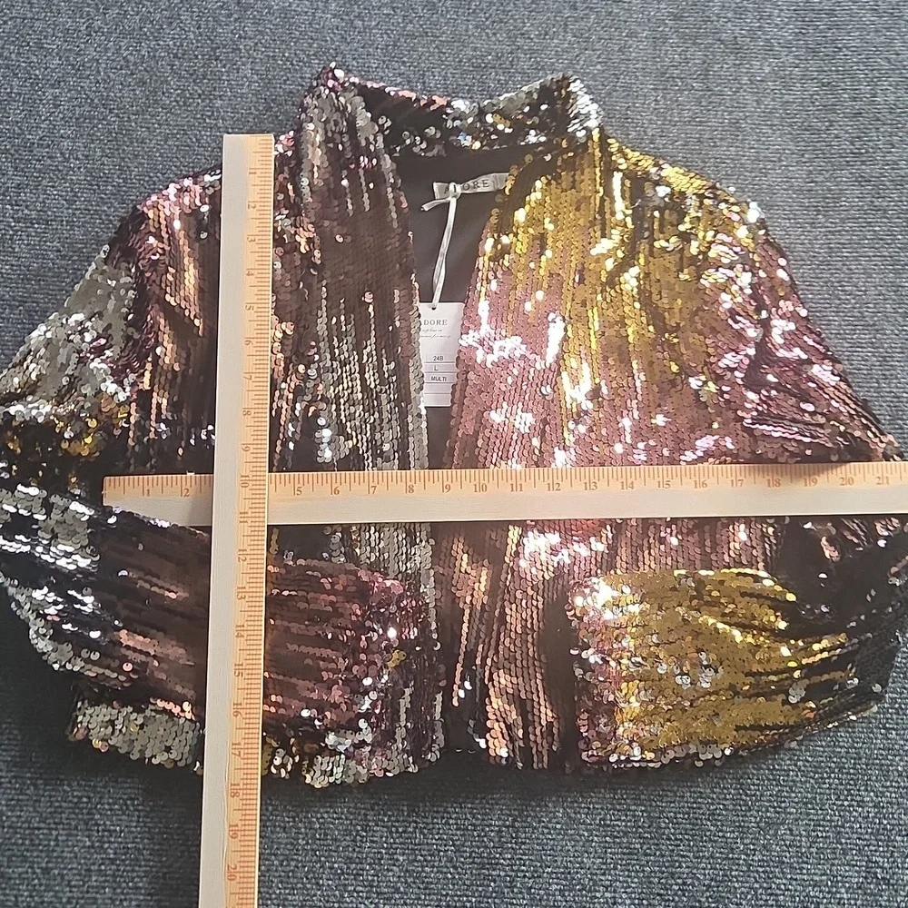 Adore Sequin Blazer Size Large NWT - Picture 6 of 6